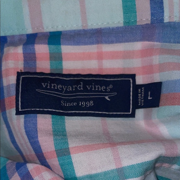 Vineyard Vines Multicolor Plaid Button Down Shirt - Picture 7 of 8